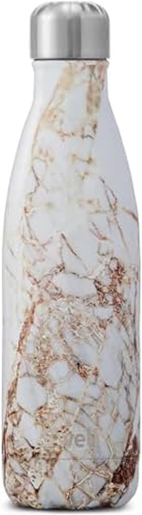 S'well Stainless Steel Water Bottle, Calacatta Gold, Triple Layered Vacuum by Swell