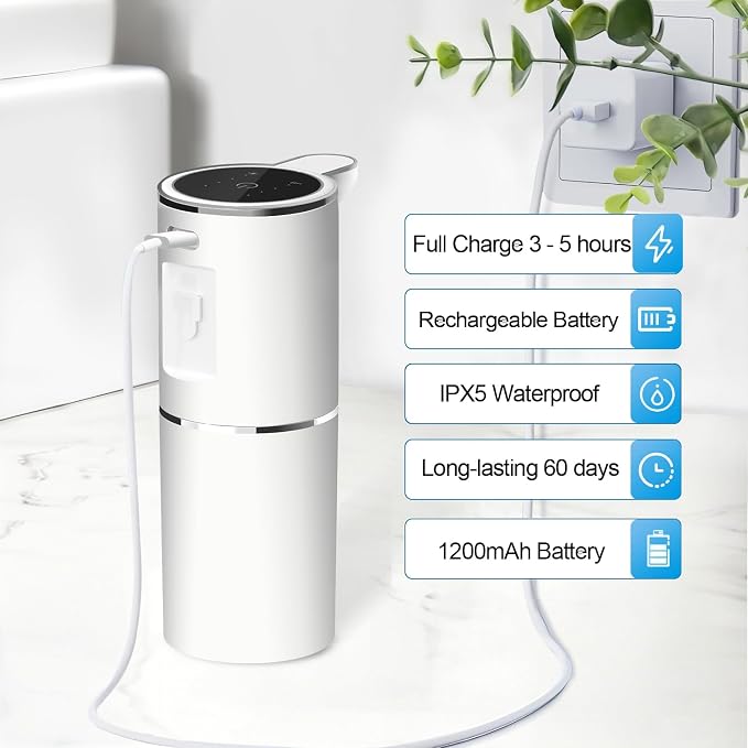 Automatic Liquid Soap Dispenser Bathroom Kitchen Dish Liquid Body Shampoo - Image 3