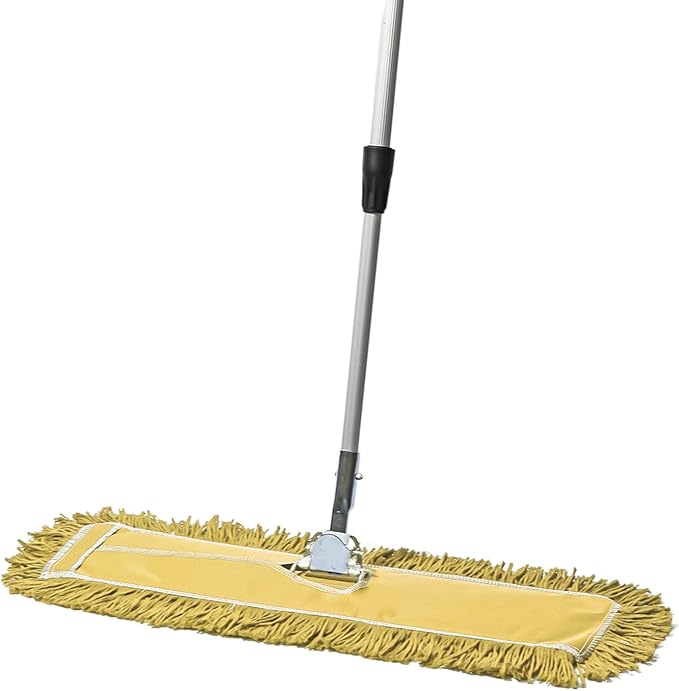 24 Inch Yellow Commercial Dust Mop & Floor Sweeper by TidyTools