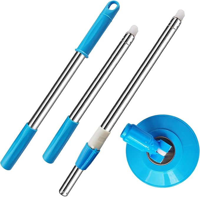 Extended Spin Mop Replacement Mop Handle, Upgraded 60-inch 360 Degrees Rotating by Midremer