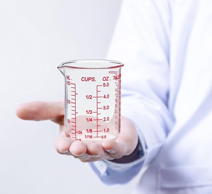 High Borosilicate Glass Measuring Cup-V-Shaped Spout，Glass Measuring Beaker - Image 7