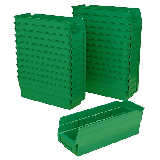 Akro-Mils 30120 Plastic Shelf Bins, Heavy Duty Storage Bins by Akro-Mils