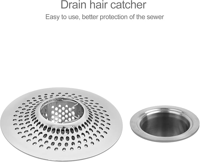 LEKEYE Shower Drain Hair Catcher | Bathtub Stopper/Strainer Stainless Steel - Image 4