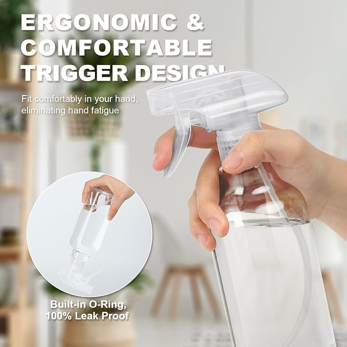 Plastic Spray Bottles Heavy Duty Spraying, Mist & Stream, Empty Water Sprayer - Image 5