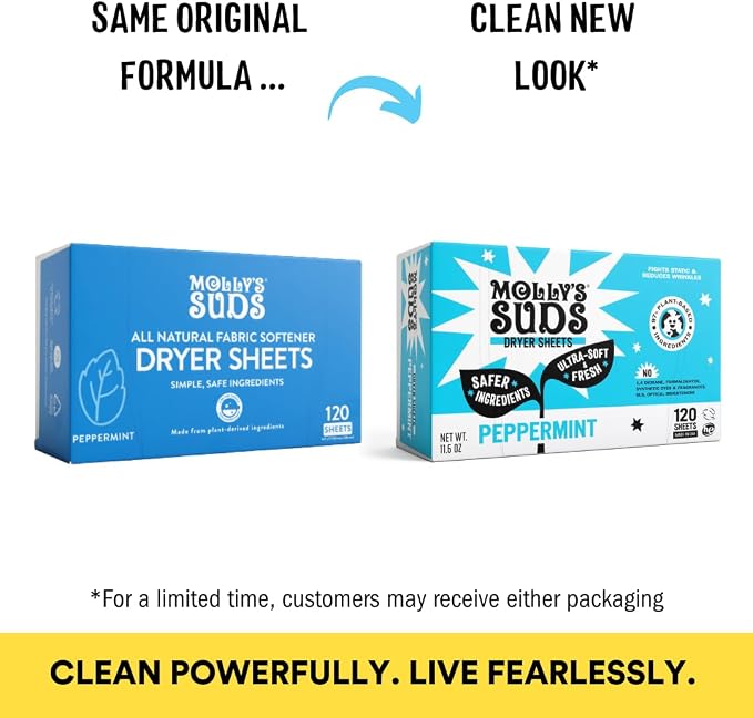 Molly's Suds Fabric Softener Dryer Sheets - Image 2