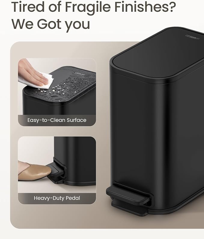 Cesun Small Bathroom Trash Can - Image 3