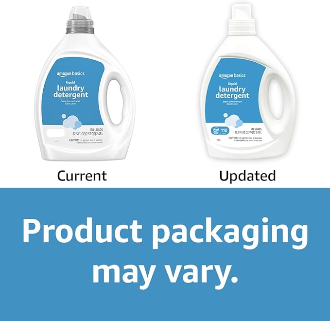 Amazon Basics Concentrated Liquid Laundry Detergent, Clean Linen, 110 loads - Image 7