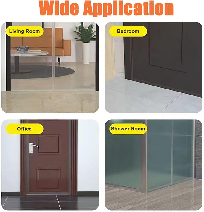 Dstorelhp Upgraded Weather Stripping, No Residue Door Draft Stopper, Silicone - Image 7