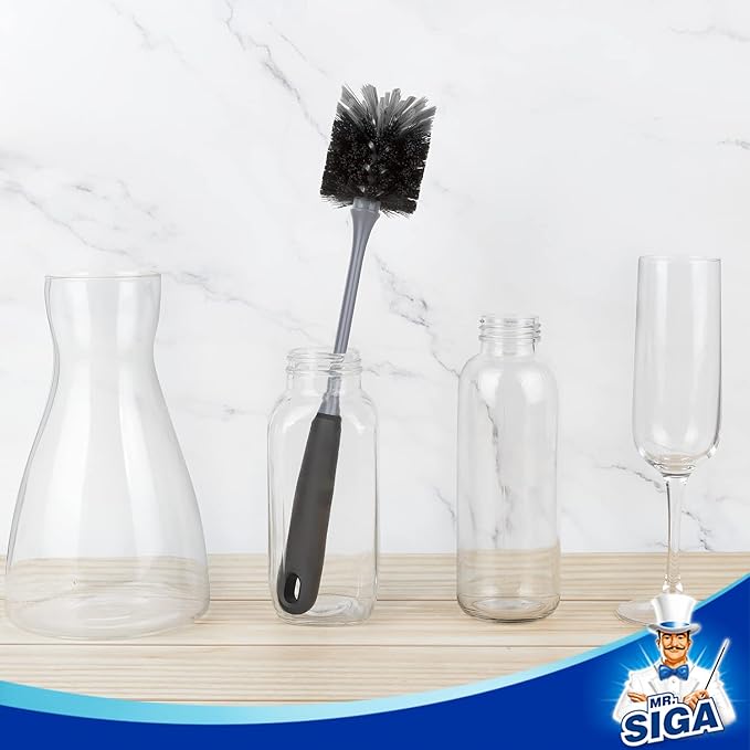 MR.SIGA Long Handle Bottle Brush, Flexible Scrub Brush - Image 3