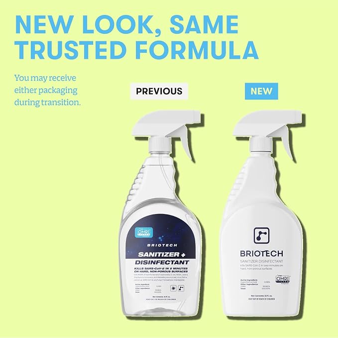 BRIOTECH Sanitizer Disinfectant Hypochlorous Spray, Kill 99.99% of Viruses & - Image 4