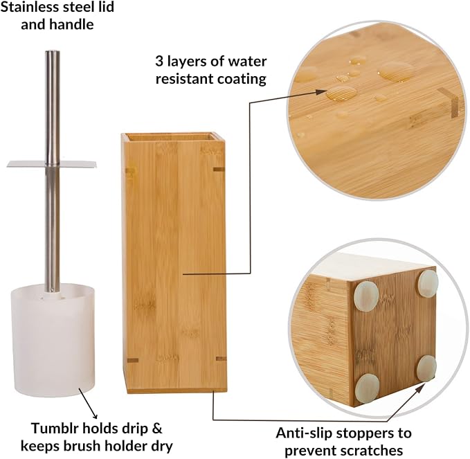 GOBAM Bamboo Toilet Bowl Cleaner - Image 5