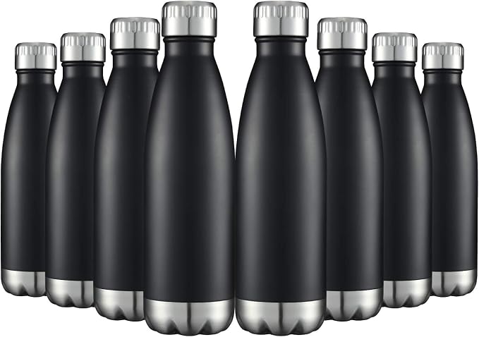 HASLE OUTFITTERS 17oz Stainless Steel Water Bottles Bulk, Vacuum Insulated by HASLEOUTFITTERS