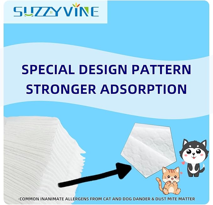 SUZZYVINE Dry Sweeping Cloths Mop Refills Disposable Floor Cleaning Wipes - Image 4