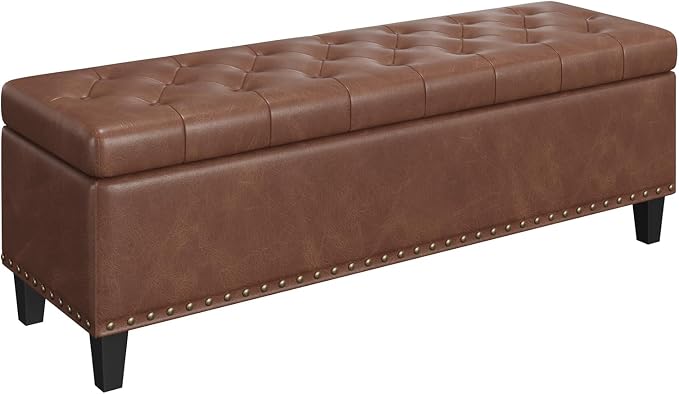 Storage Ottoman Bench, 51-Inch Large Storage Bench - Image 8