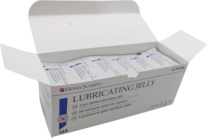 Henry Schein Sterile Lubricating Jelly – 3g Single-Use Packets, Convenient Box - Image 4