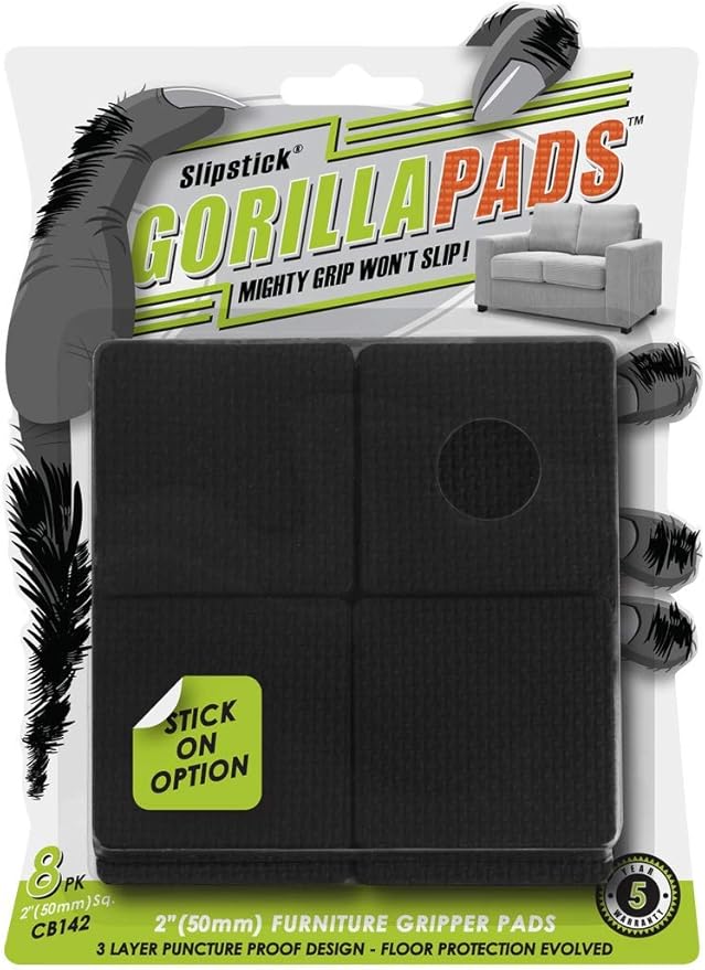Slipstick GorillaPads CB142 Non-Slip Furniture Pads/Grippers Furniture Leg by Slipstick