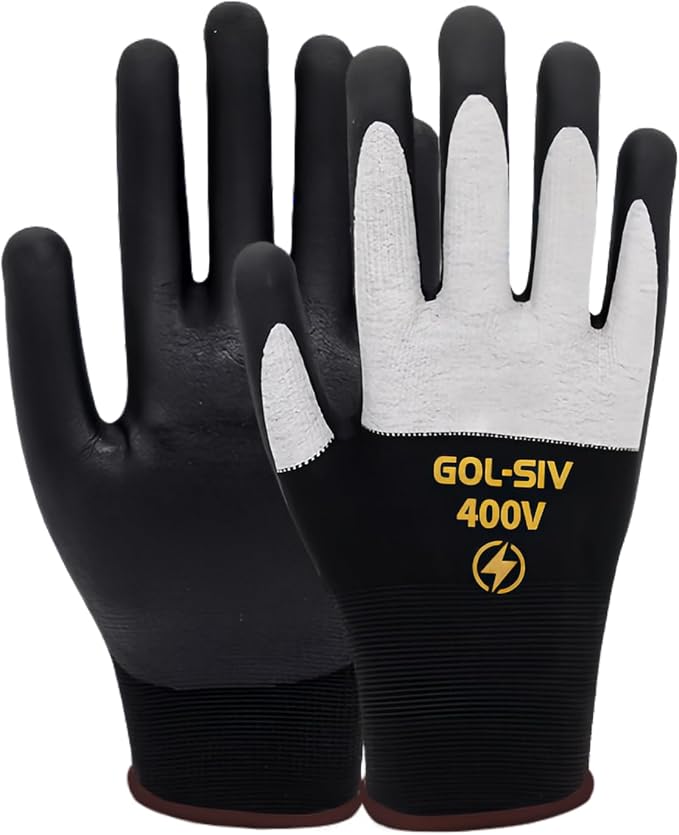 400V Electrical Gloves For Electrician XL by GOL-SIV
