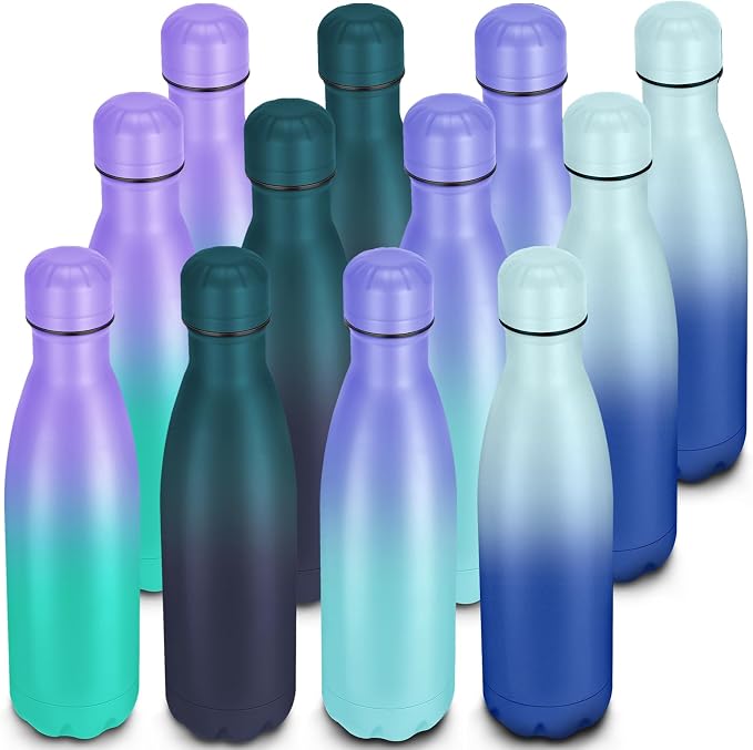 17oz Cola-Bottle Shaped Stainless Steel Leak-proof Water Bottle, Double Wall by Unknown