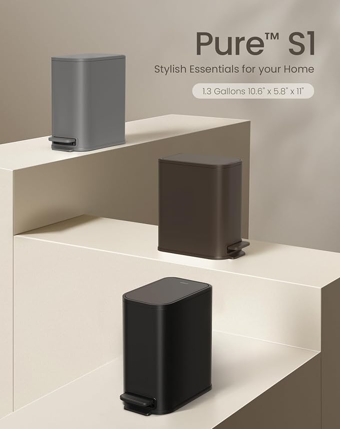Cesun Small Bathroom Trash Can - Image 7