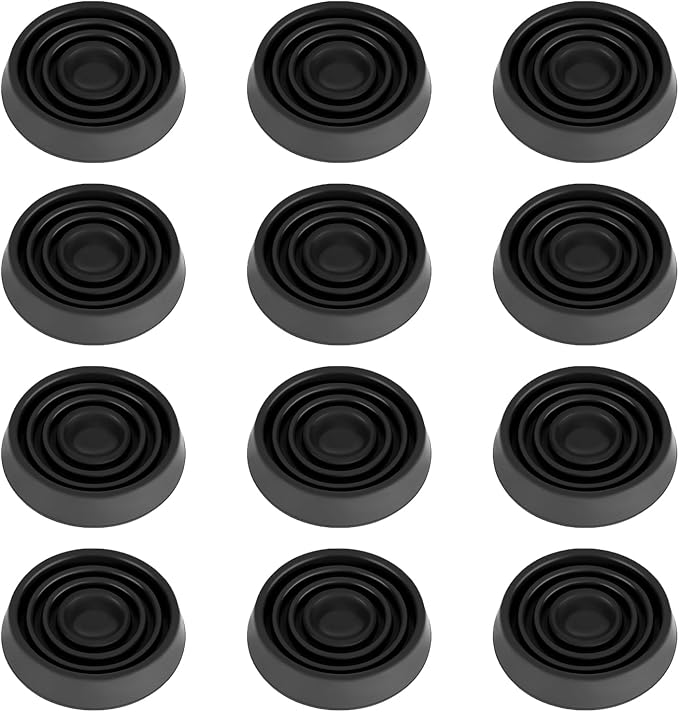 Furniture Coasters, 1.5X1.5 Rubber Caster Cups Non Slip Furniture Pads Non Skid by VOCOMO