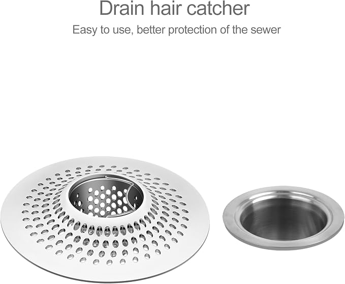 LEKEYE Shower Drain Hair Catcher/Bathroom Drain Cover/Bathtub Drain - Image 2