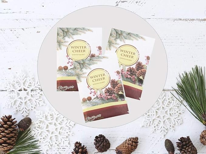 Floral Simplicity Winter Cheer Scented Sachets Pack of 6, Fall & Winter - Image 4