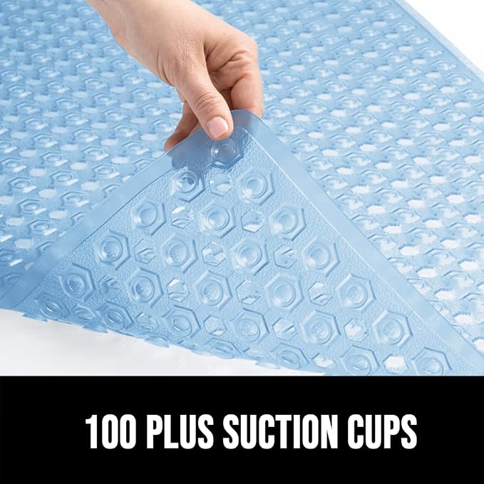 GORILLA GRIP Patented Square Shower Stall Mat, Small Bathtub Floor Mats - Image 7
