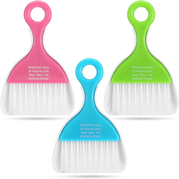 3 Pcs Mini Broom and Dustpan Set, Compact Cleaning Sweep, Mini Broom and Brush by Unknown