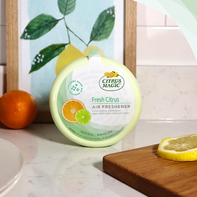 Citrus Magic Odor Absorbing Solid Air Freshener, Fresh Citrus - Image 4