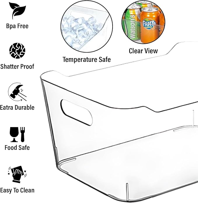 Clear Extra Large Plastic Storage Bins, Pantry Organizers and Storage - Image 5