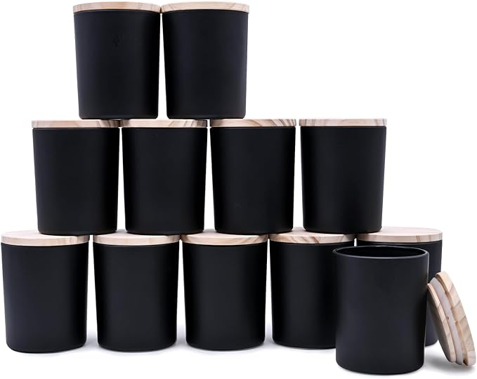 Thick Candle Jars for Making Candles 12 Pcs, 7 OZ Empty Jars by Showin