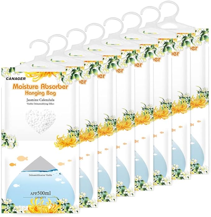 CANAGER Hanging Moisture Absorber, Jasmine Calendula Moistureproof Hanging by CANAGER