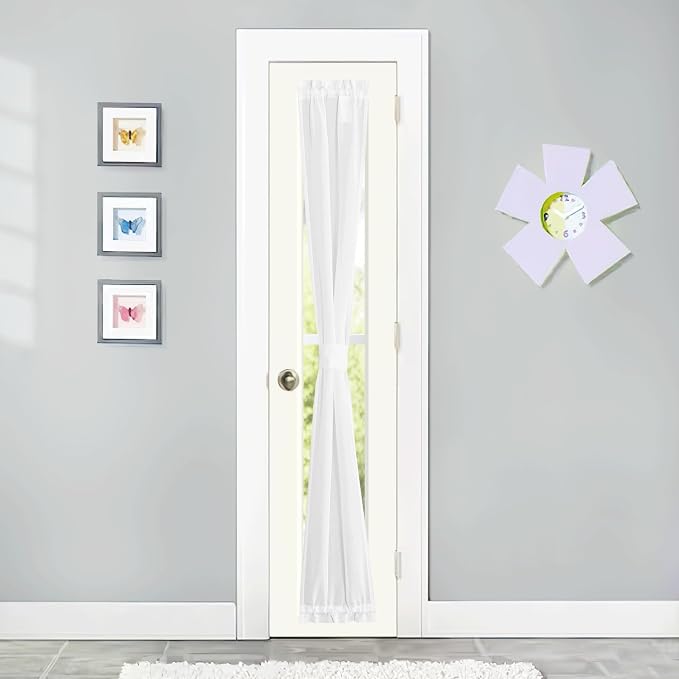 NICETOWN Faux Linen French Door Curtain by NICETOWN