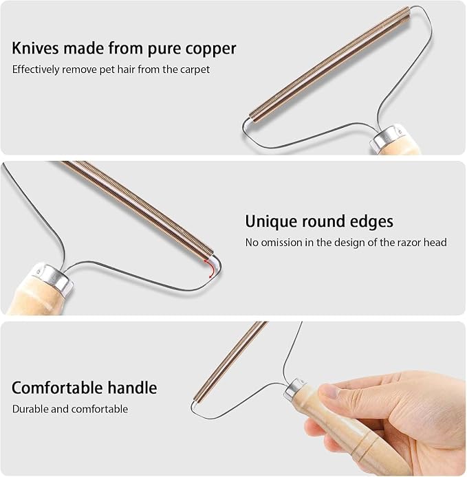 Pet Hair Remover, Portable Dog Cat Hair Remover, Lint Remover, Reusable Pet - Image 2