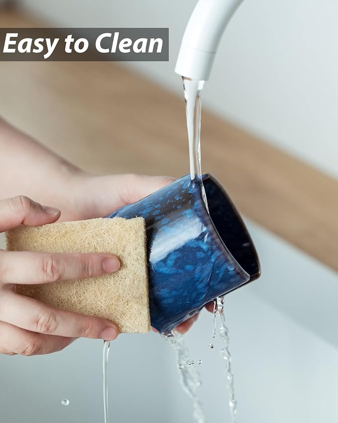Kitchen Sponge Holder, Ceramic Sponge Organizer Scrubby Holder Sink Caddy Dish - Image 7