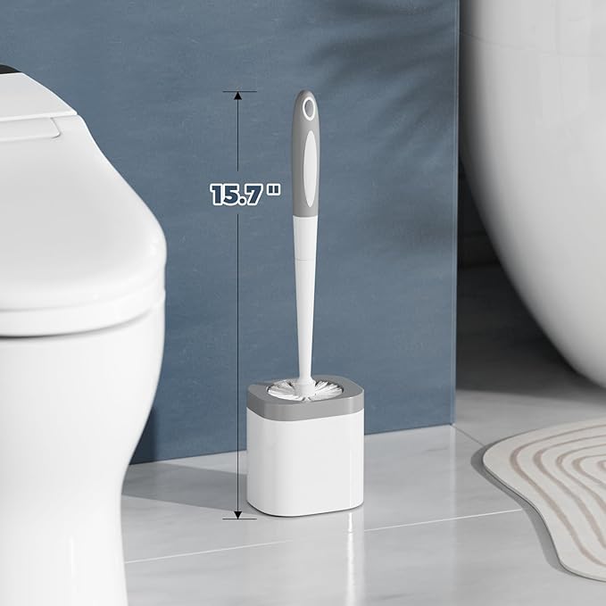 Toilet Brush, 2 Pack Toilet Brush and Holder Set Bathroom Accessories, Toilet - Image 6