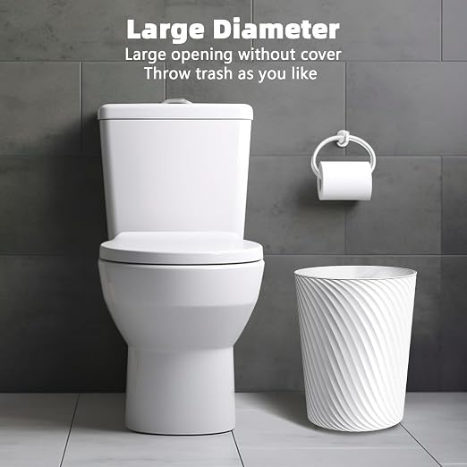 Small Trash Can 3 Pack 1.8 Gallons, Bathroom Trash Can & Garbage Can - Image 6