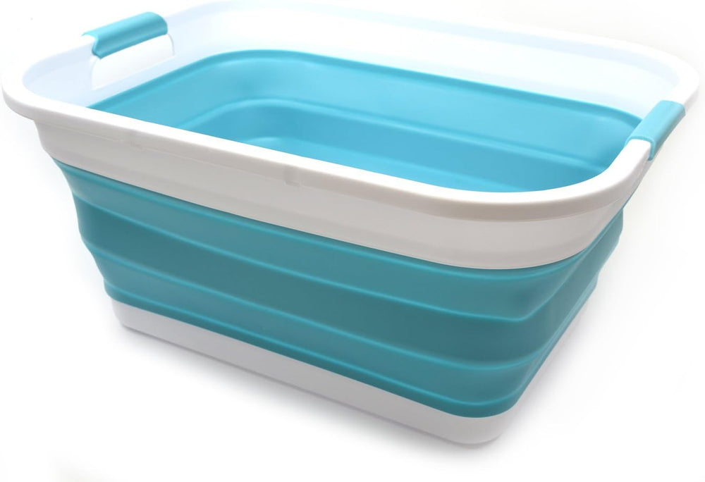 SAMMART 41L (10.8 gallon) Collapsible Plastic Laundry Basket-Foldable Pop Up ...