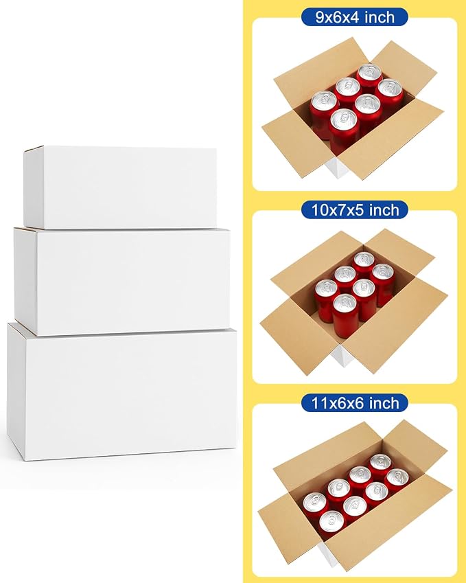 Assorted-Sizes-Shipping-Boxes-45-Pack: 9x6x4 & 10x7x5 & 11x6x6 - Image 3