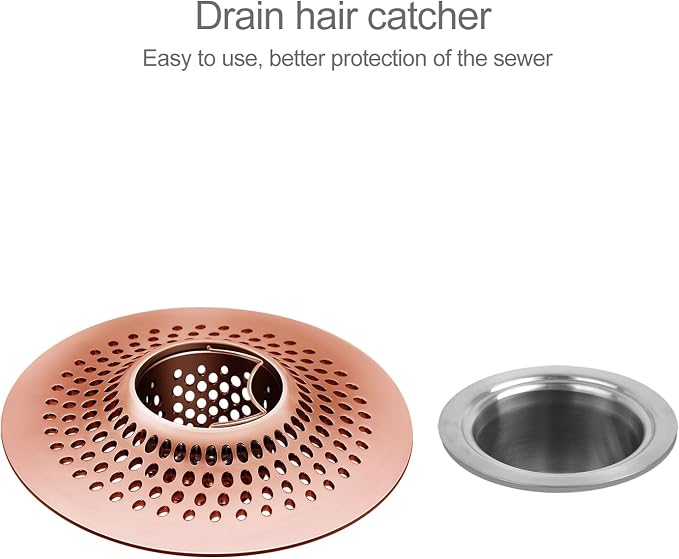 LEKEYE Shower Drain Hair Catcher/Bathroom Drain Cover/Bathtub Drain - Image 2