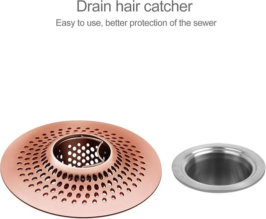 LEKEYE Shower Drain Hair Catcher/Bathroom Drain Cover/Bathtub Drain - Image 2