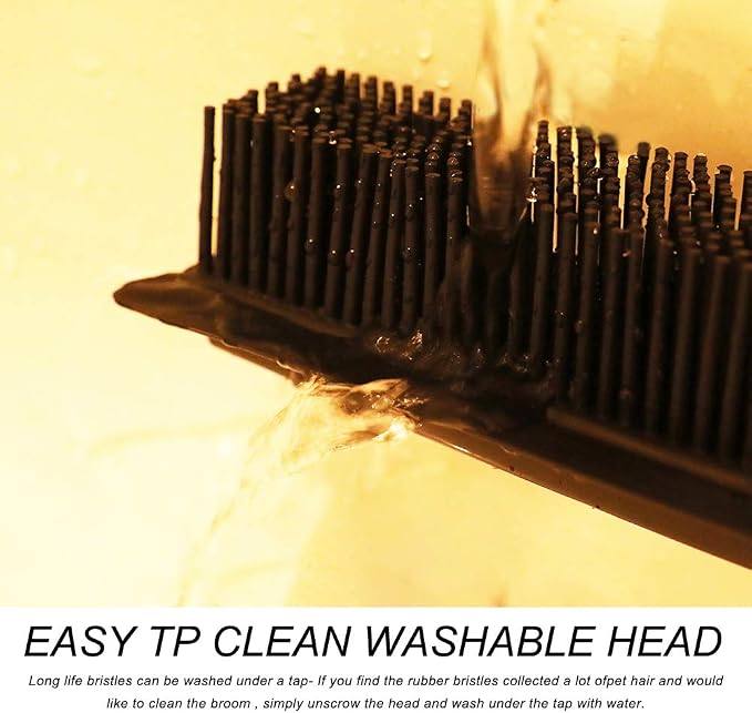 Pet Hair Rubber Broom Floor Brush - Image 7