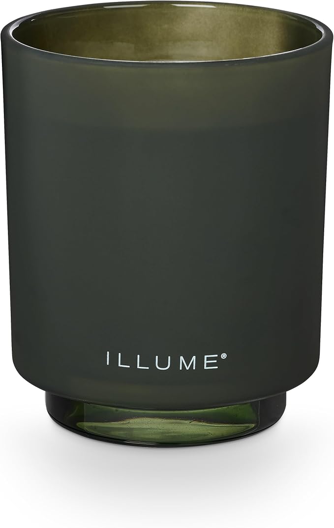 ILLUME Refillable Boxed Glass Candle, Balsam & Cedar - Image 5