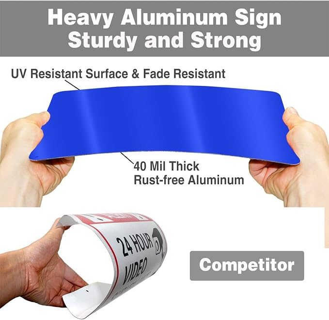 Repaly Personalized signs, Aluminum Weatherproof Metal Sign Multiple Sizes - Image 5