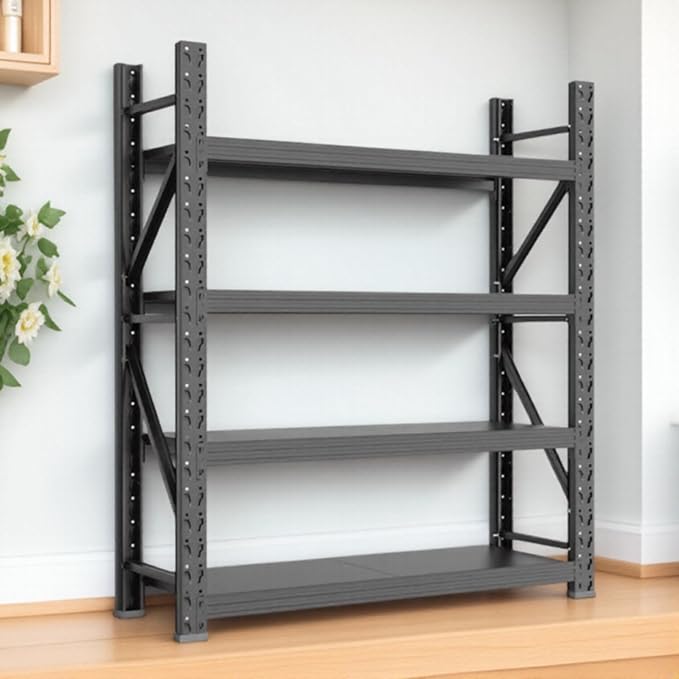 Storage Shelves Heavy Duty, Metal Garage Shelving Units, 4 Tier Storage Rack by Unknown