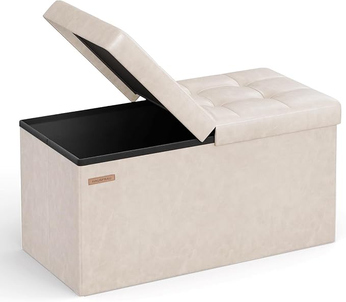 HAUSFRAU - 30 Inches Storage Ottoman Bench by HAUSFRAU-FamilyRunsOnCooking