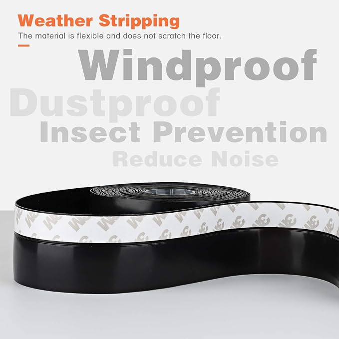 26 Feet Silicone Seal Strip, Weather Stripping Seal Tape - Image 2