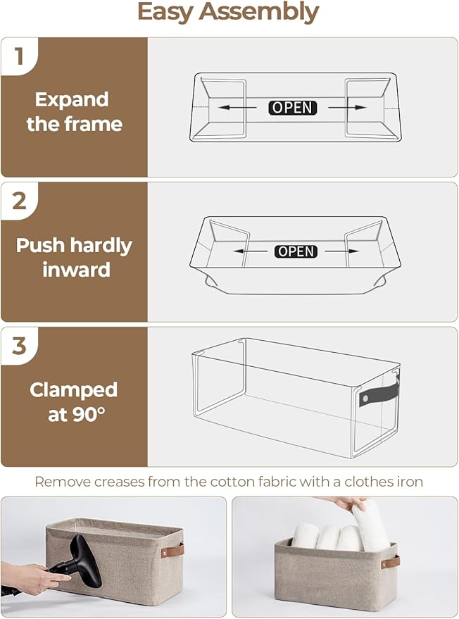 StorageWorks Narrow Storage Bins, Small Basket - Image 5