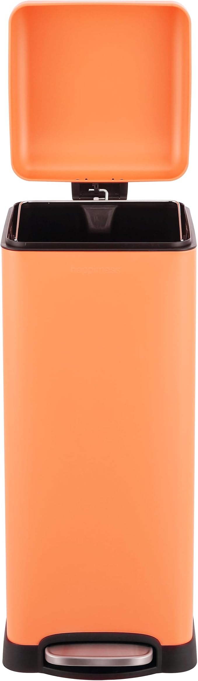 happimess HPM1007G Betty Retro 8-Gallon Step-Open Trash Can, Fingerprint - Image 4