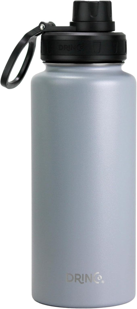 DRINCO Stainless Steel Water Bottle Spout Lid Vacuum Insulated Double Wall by Drinco
